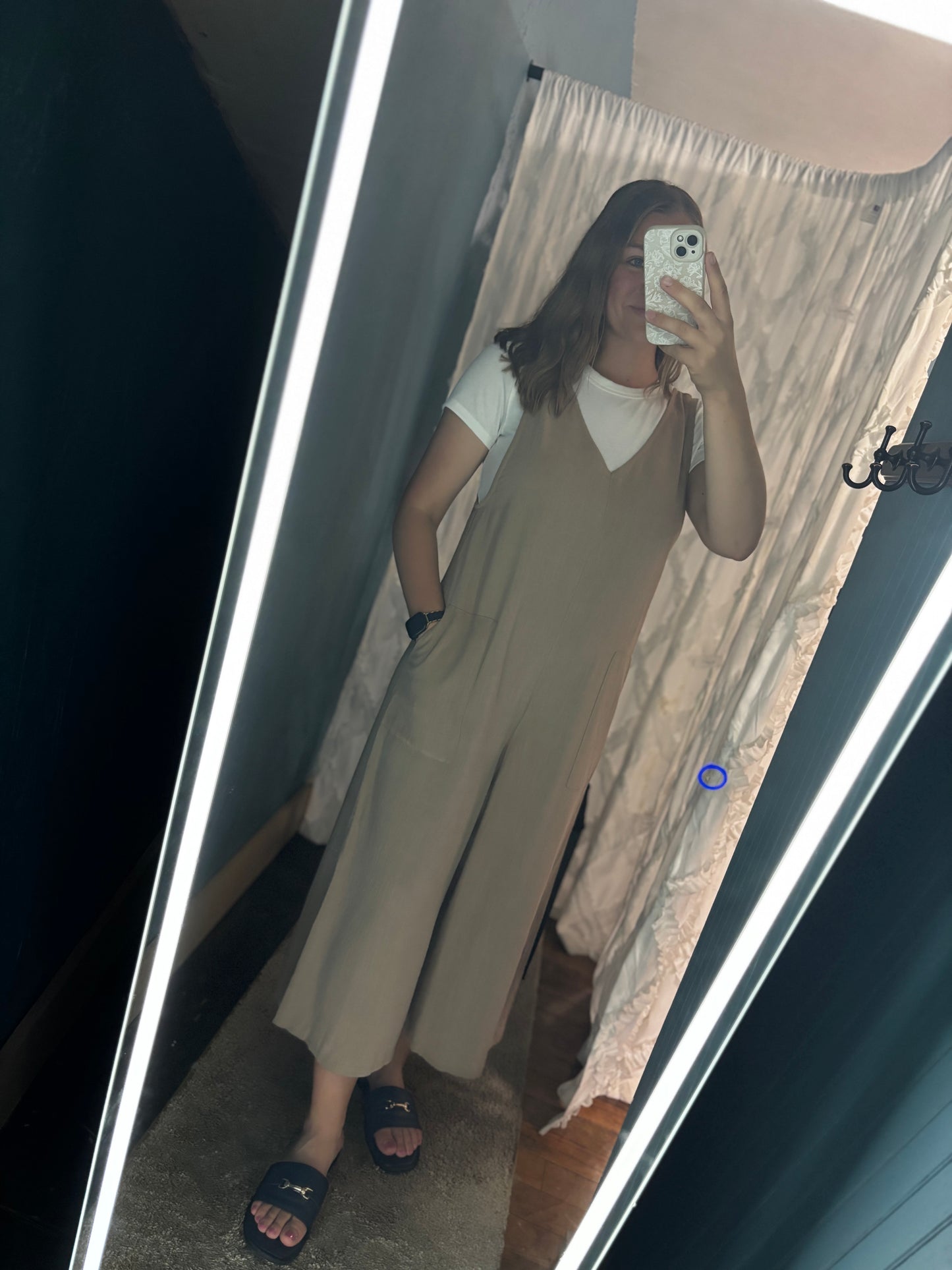 Kristy Midi Jumpsuit - Mocha