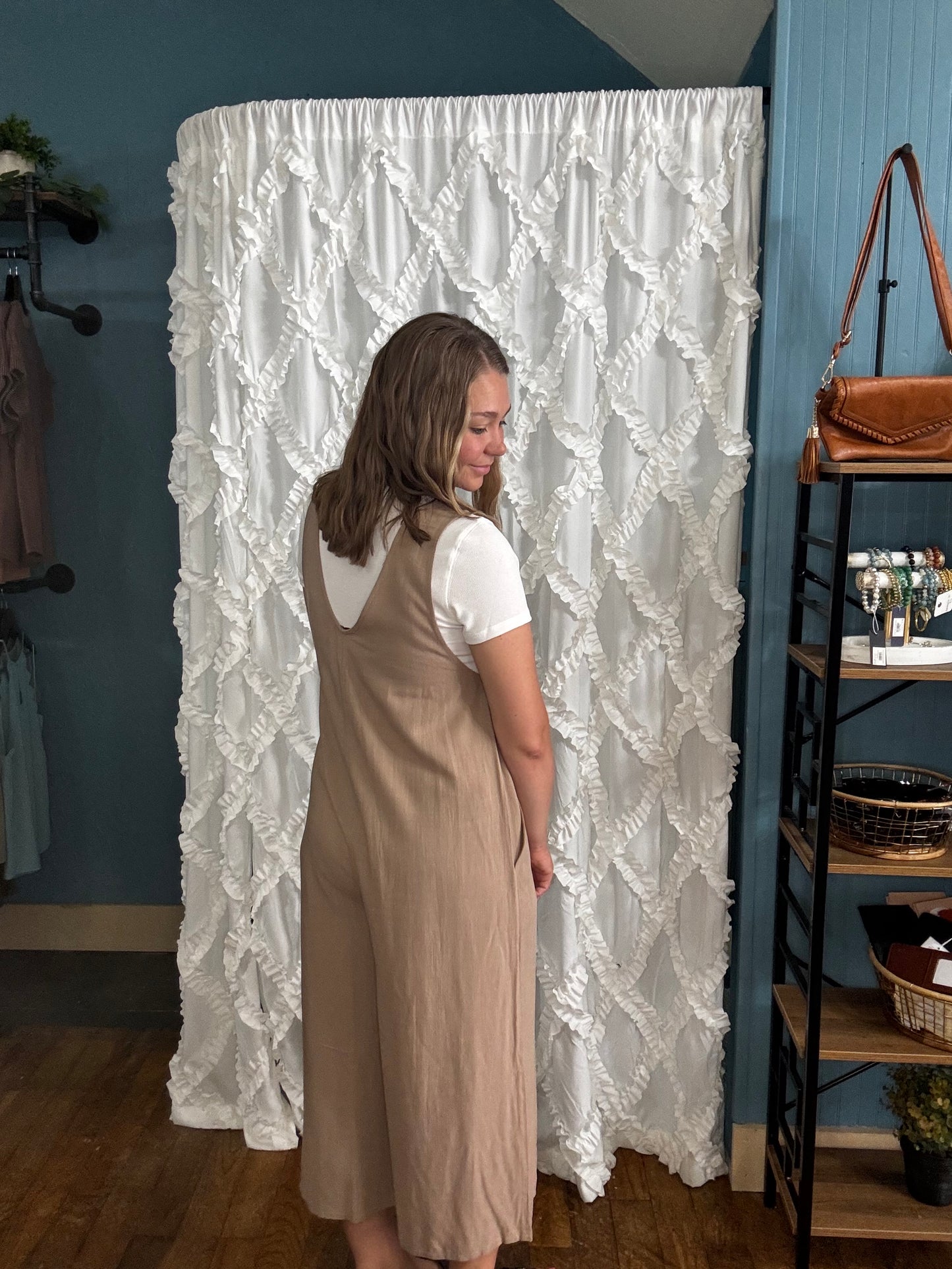 Kristy Midi Jumpsuit - Mocha