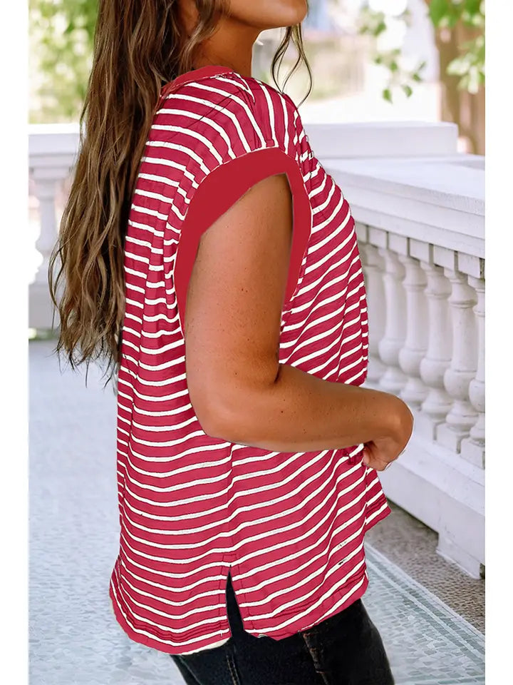 Kara Patch Pocket Top