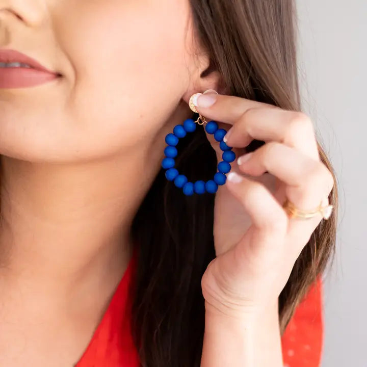 Nora Earrings - Royal Blue