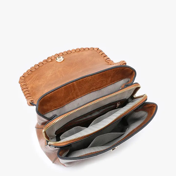 Blossom Whipstitch Trim Backpack