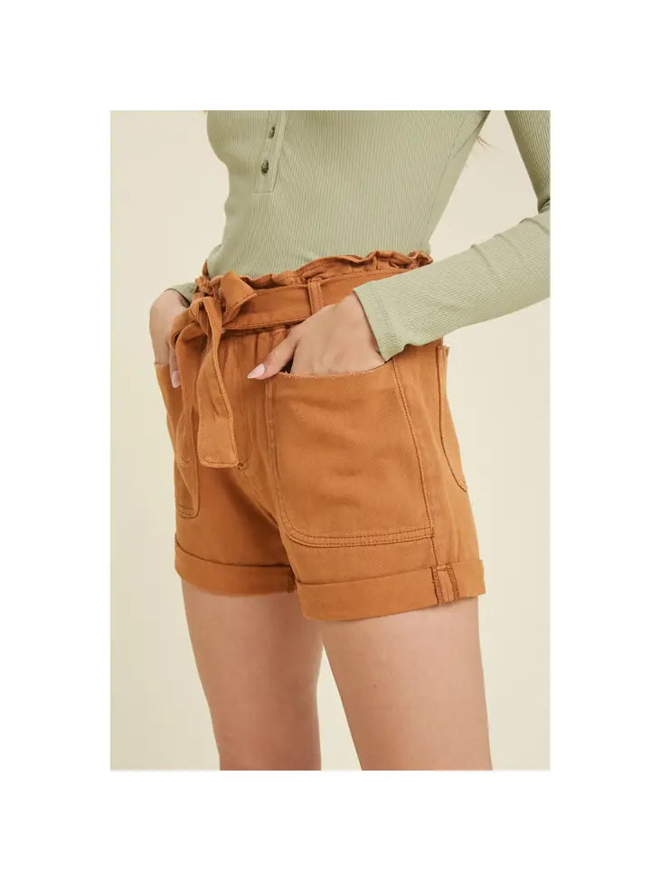 Chasing Sunsets Belted Shorts
