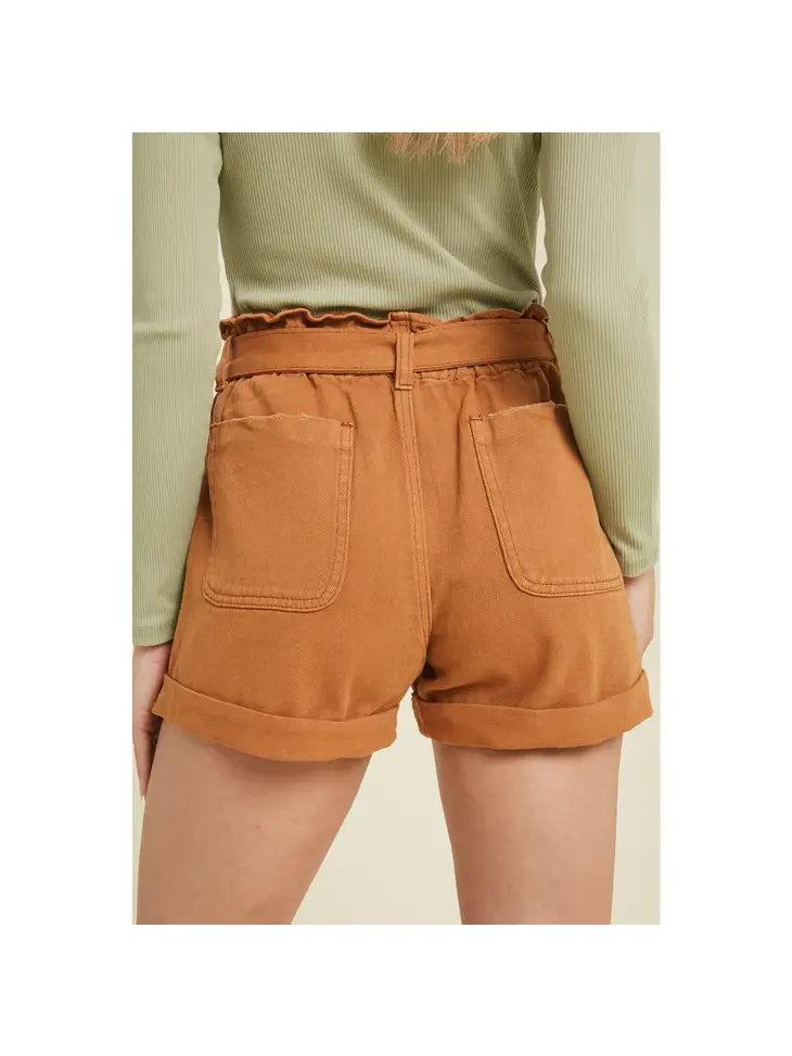 Chasing Sunsets Belted Shorts