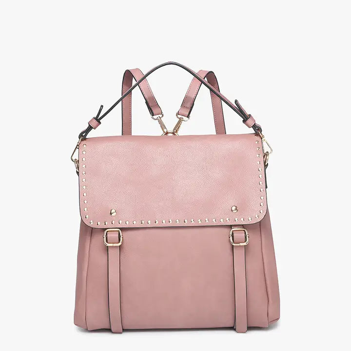 Indigo Backpack with Studded Details