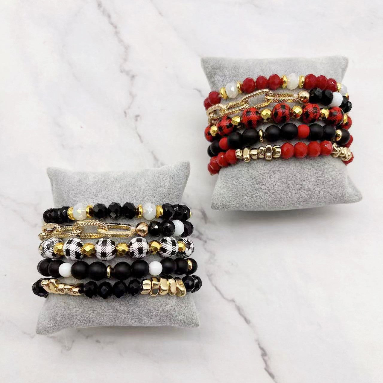 Red Buffalo Bracelet Set