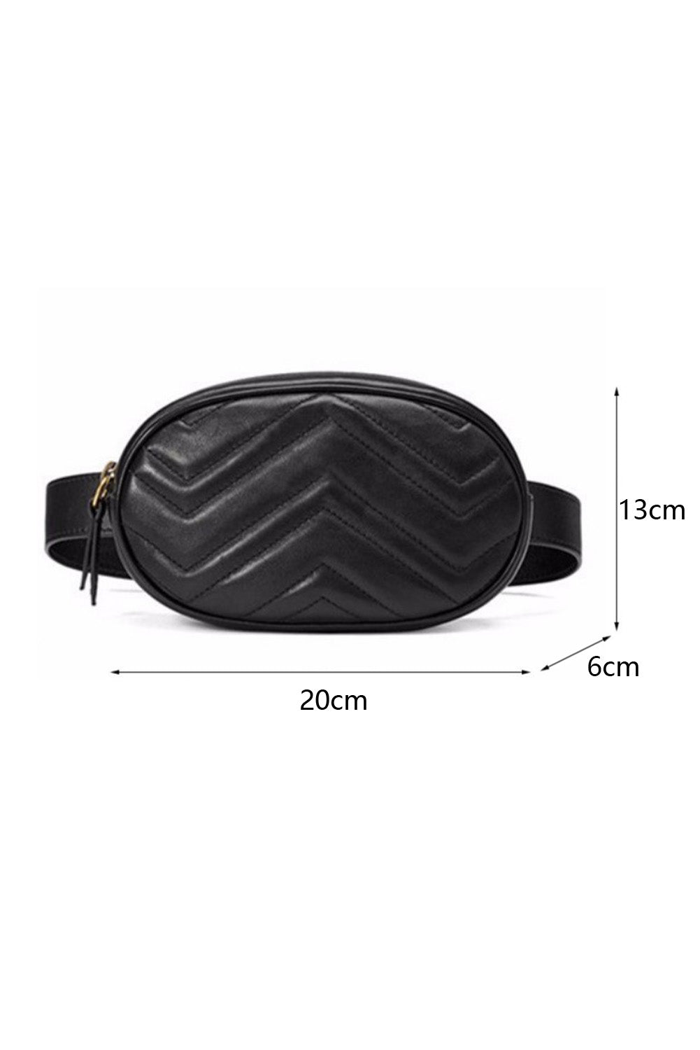 Black Chevron Crossbody