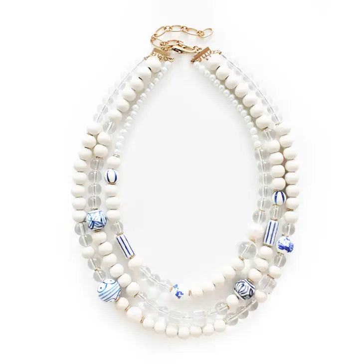 Chinoiserie Necklace - Blue