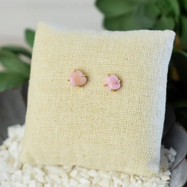 Chelsea Natural Stone Stud Earrings
