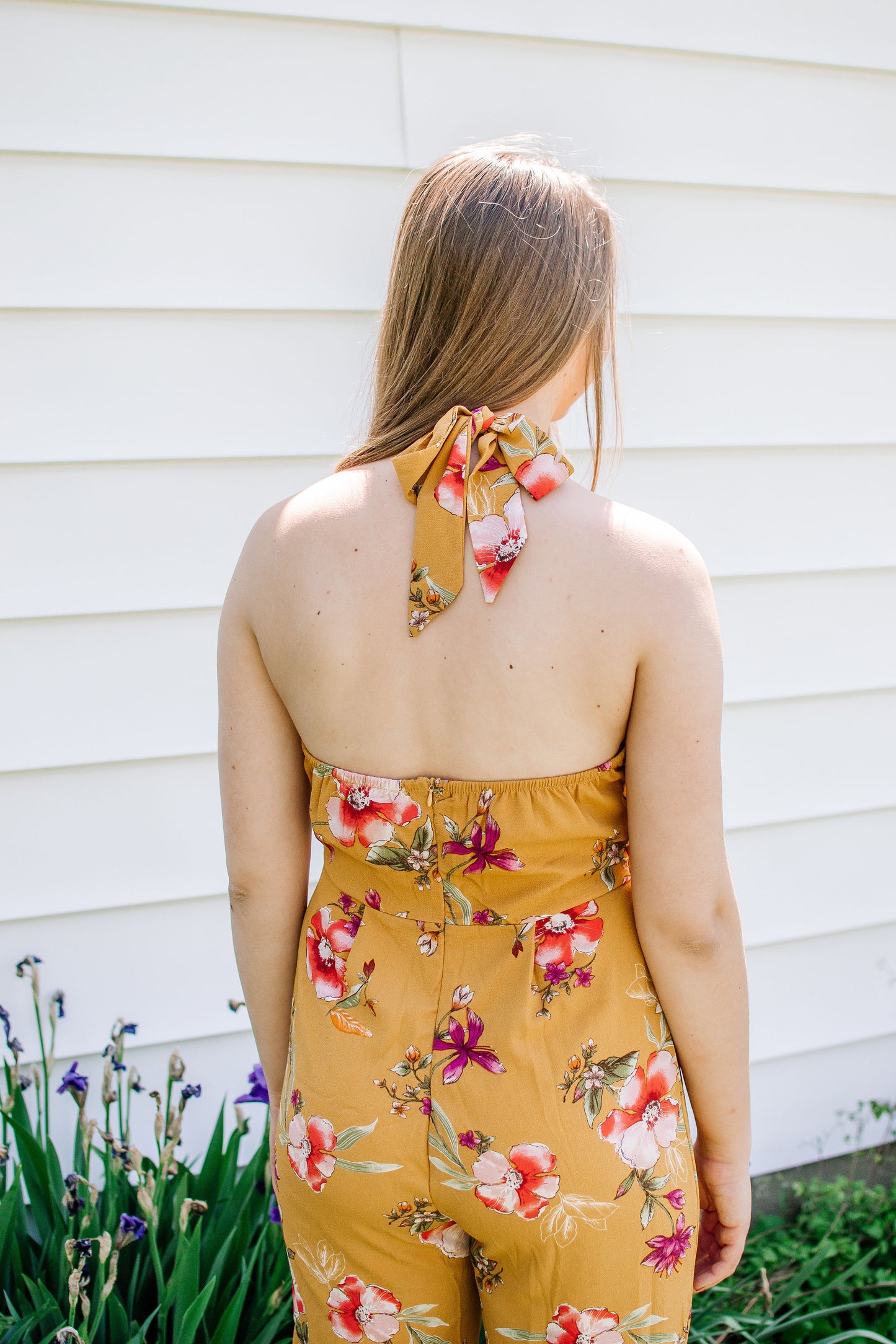 Mustard Floral Jumpsuit