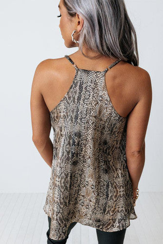 Snake Print Tank Top