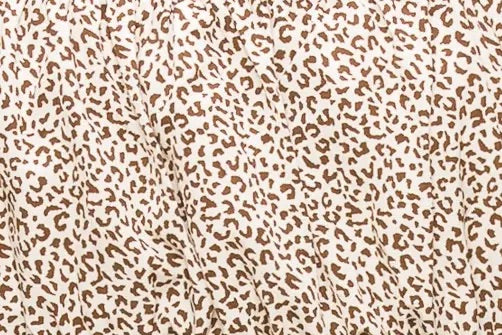 Beige Leopard Mock Neck Dress