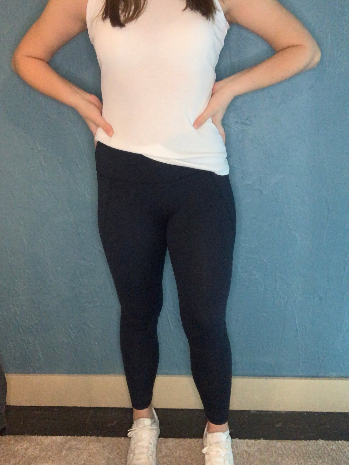 Dark Navy Solid Highwaist Leggings