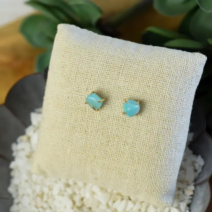 Chelsea Natural Stone Stud Earrings