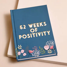 Load image into Gallery viewer, Teal Floral 52 Weeks of Positivity Diary
