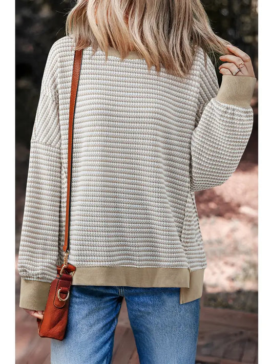 Alexa Ribbed Long Sleeve Knit Top