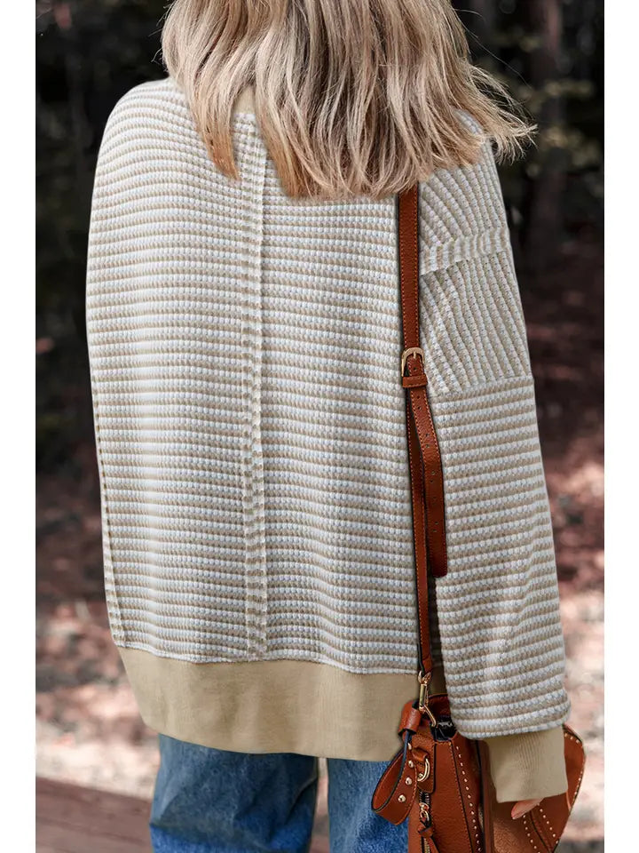 Alexa Ribbed Long Sleeve Knit Top