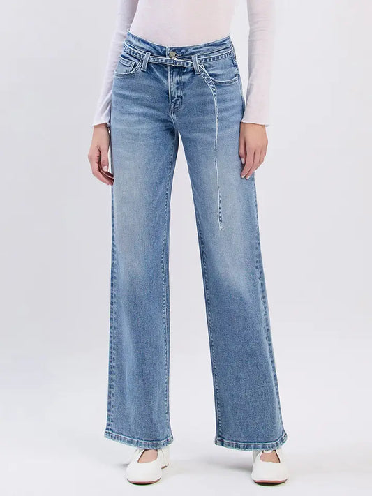 Annabelle High Rise Belt Vervet Jeans