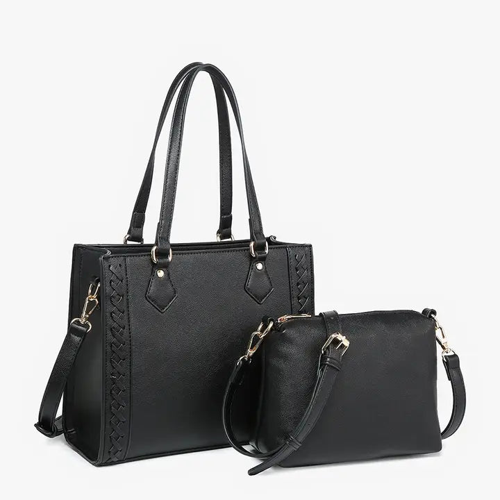 Betsy Crossbody / Satchel Bag - Black