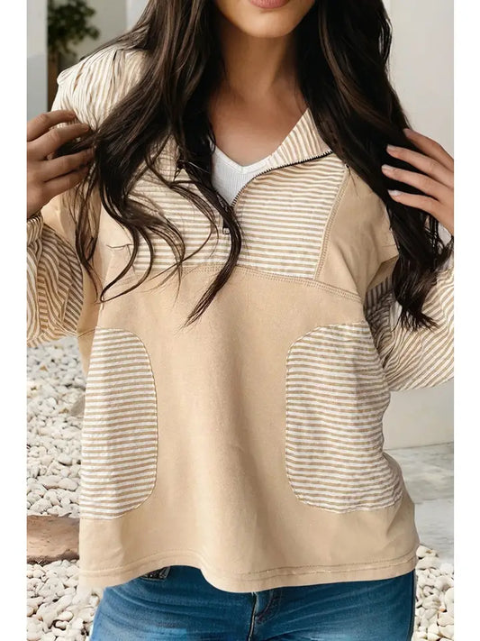 Ella Collared Long Sleeve Crew