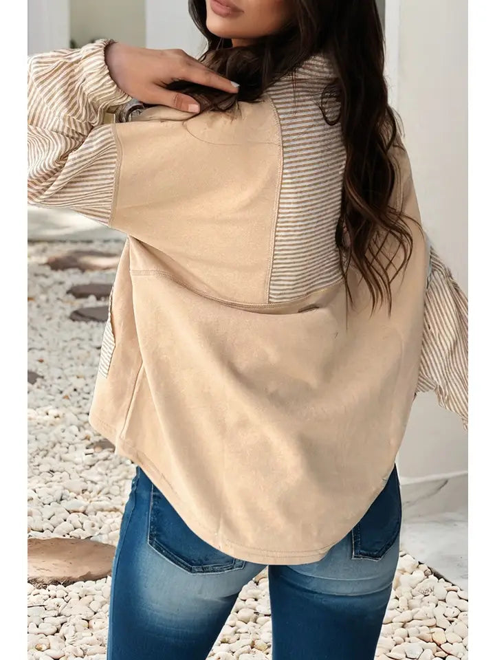 Ella Collared Long Sleeve Crew