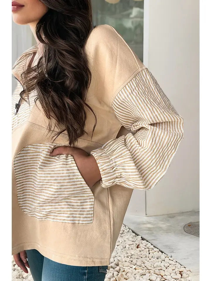 Ella Collared Long Sleeve Crew