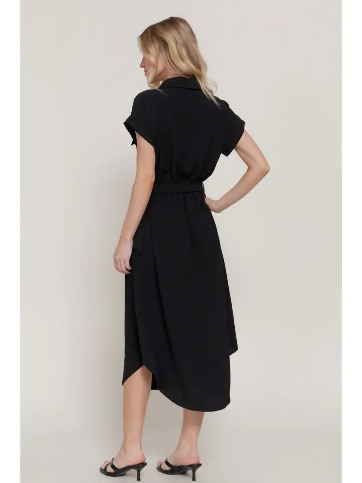 Hannah Dress with Waist Belt