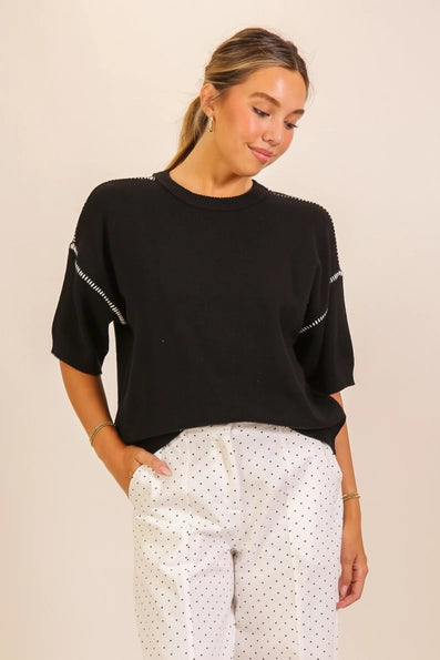 Karina Relaxed Knit Sweater