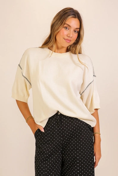Karina Relaxed Knit Sweater
