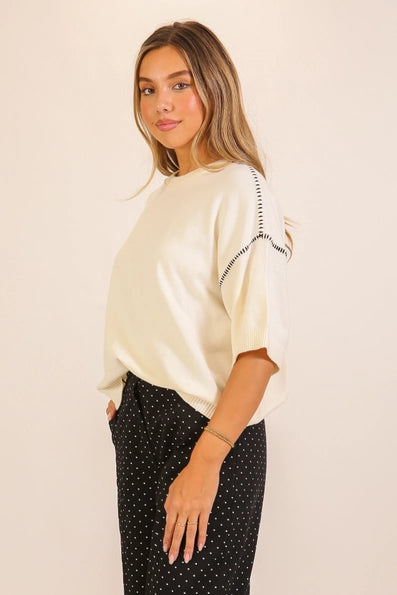 Karina Relaxed Knit Sweater