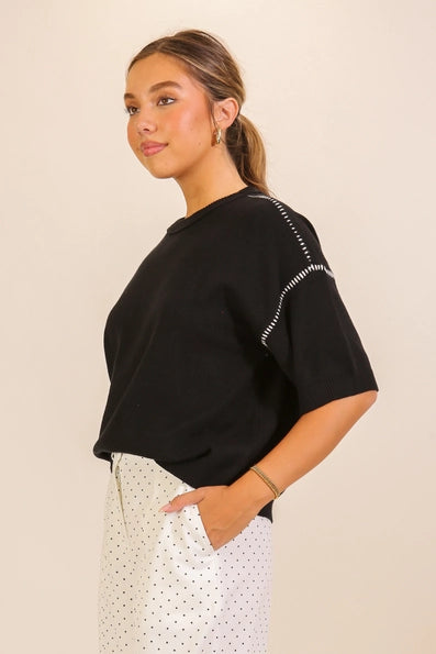 Karina Relaxed Knit Sweater