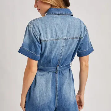 Kaylie Medium Wash Denim Romper