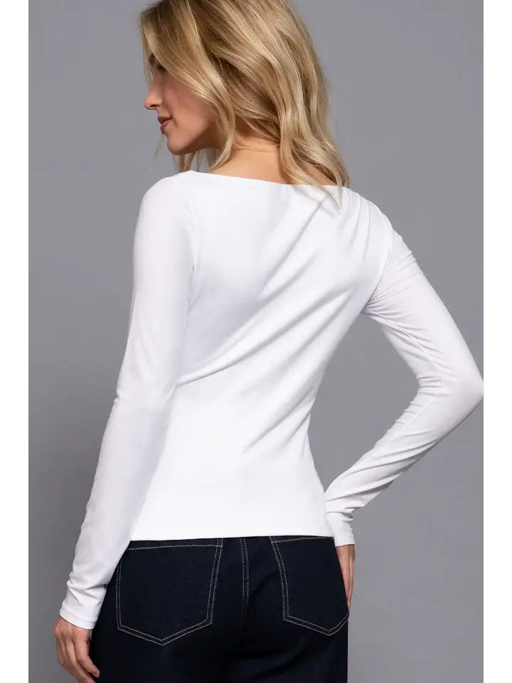 Lita Boat Neck Essential Top