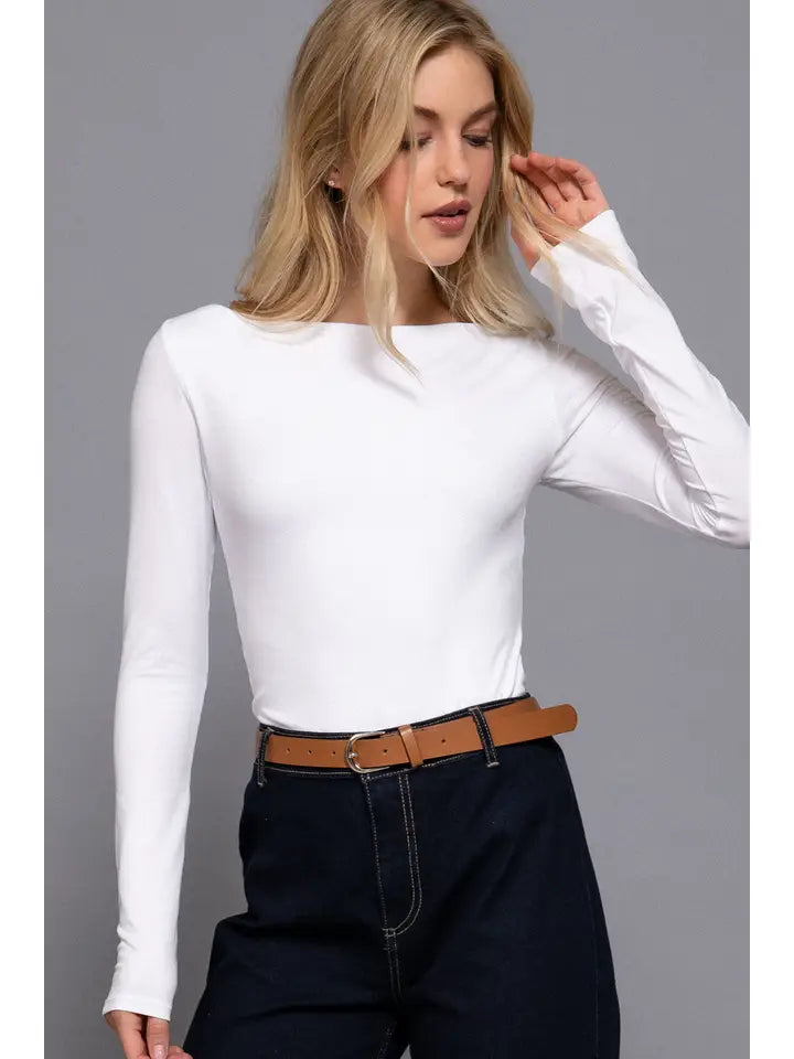Lita Boat Neck Essential Top