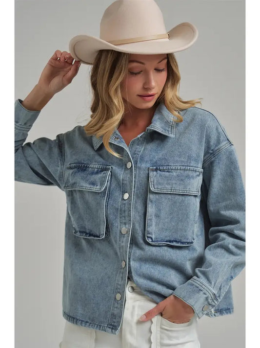 Lynn Washed Denim Jacket