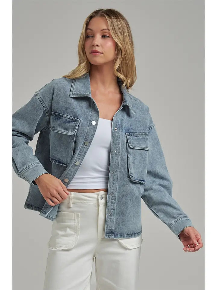 Lynn Washed Denim Jacket