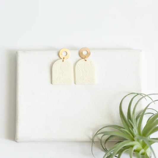 Madison Earring - Cream