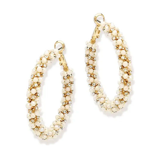 Miley Earrings - Ivory