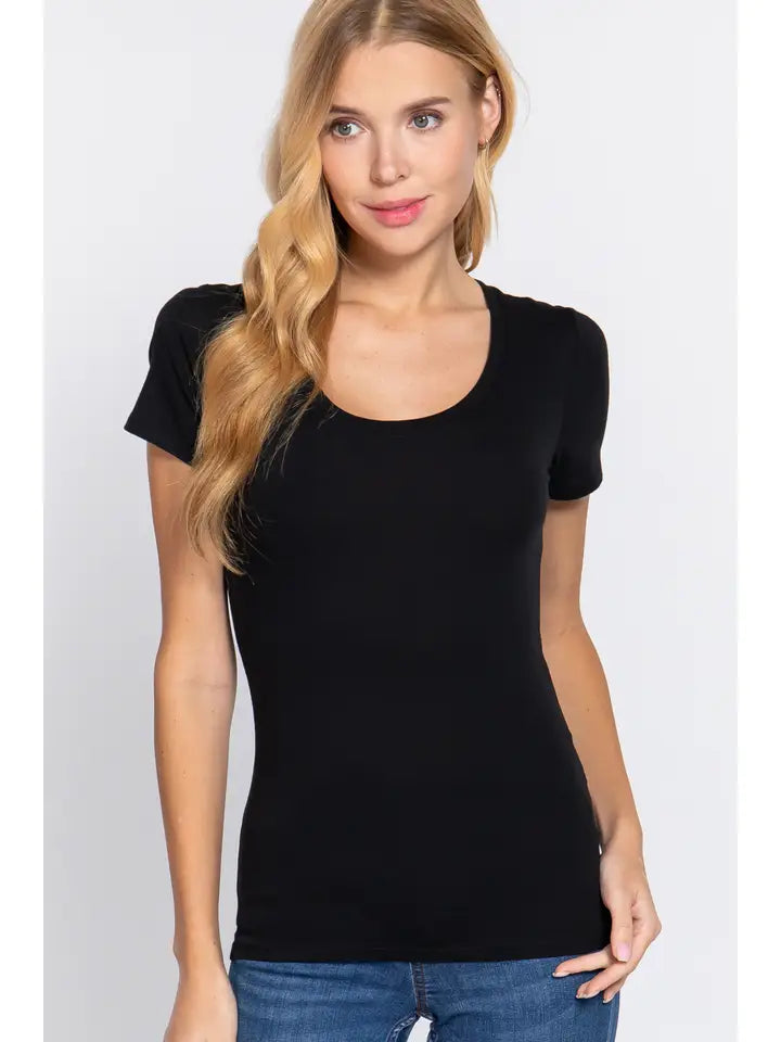 Renee Scoop Neck Top
