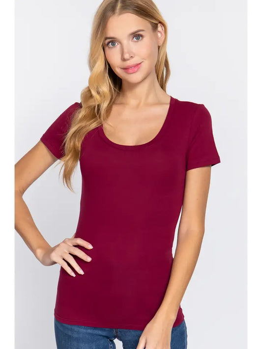 Renee Scoop Neck Top