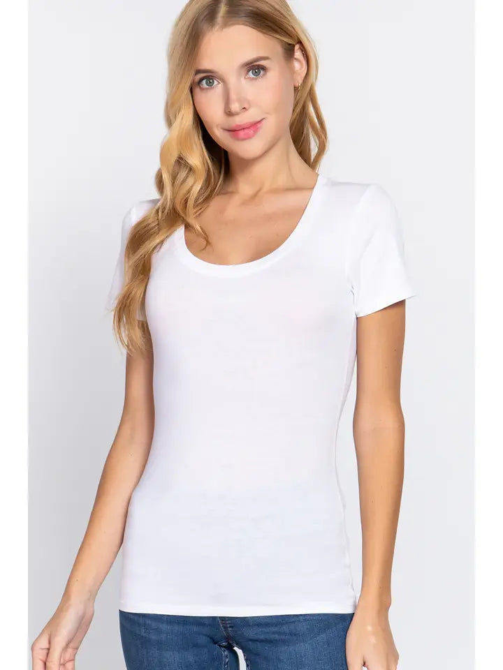 Renee Scoop Neck Top