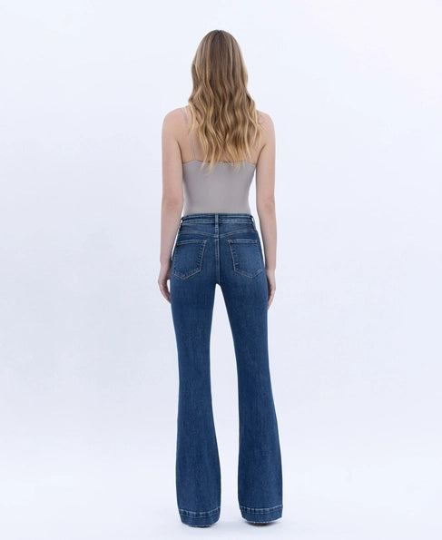 Skylar High Rise Trouser Hem Bootcut Vervet Jean