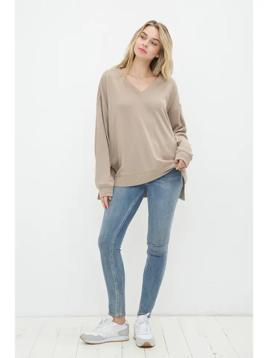 Everyday French Terry Top - Beige