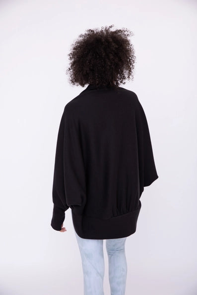 Open Front Dolman Sleeve Cardigan