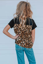 Load image into Gallery viewer, Girl Black Leopard Tee
