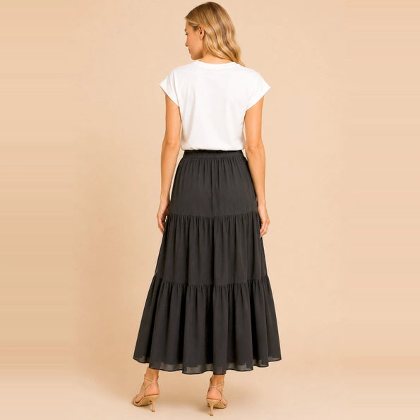 Tami Elastic Waistband Maxi Skirt