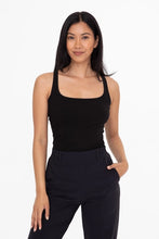 Load image into Gallery viewer, Square Neck Ribbed Tank Top
