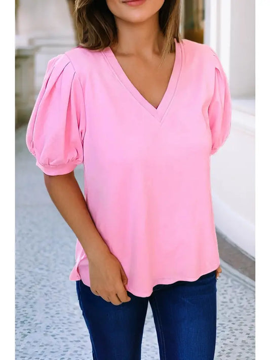 Puff Sleeve Blouse - Bonbon