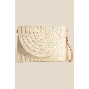 Braided Envelop Clutch Bag