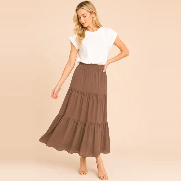 Tami Elastic Waistband Maxi Skirt