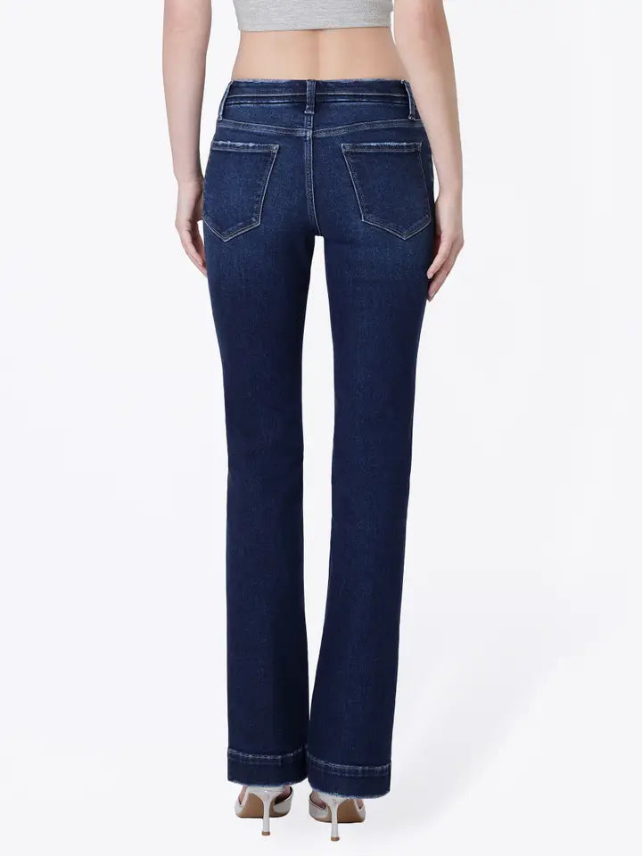 Miranda Mid Rise Dark Wash Bootcut Vervet Jean